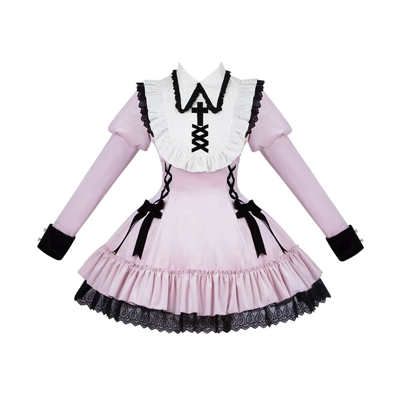 With PUJI - Oxygen Ion - Sweet Lolita OP Dress, Ruffle Trim & Velvet detail view 10