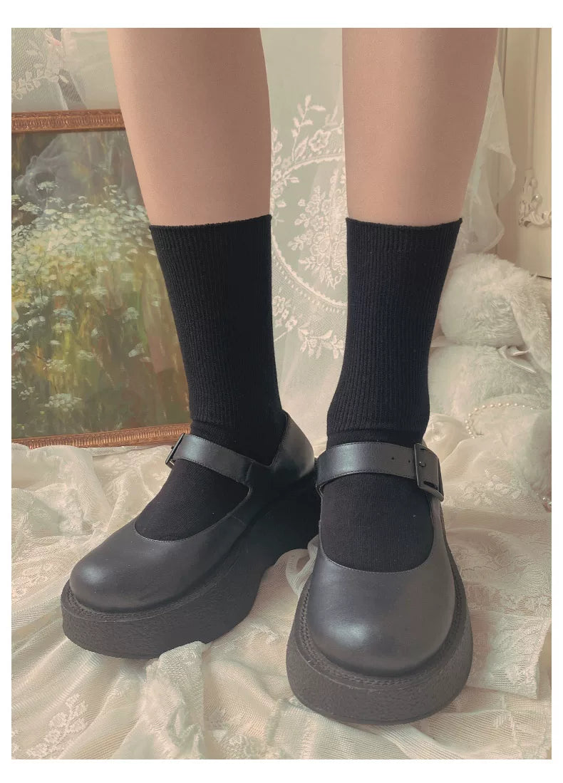 Sock Noble - Classic Academy - Mid-Calf Socks with Vertical Ribbing