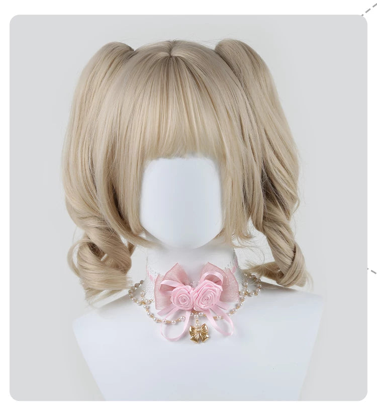 Independent Brand - Rose & Pearl - Lace Collar Necklace with Roses, Bows and Pearl Chain