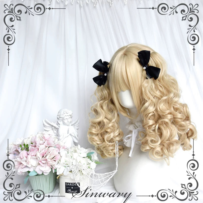 Sinwavy platinum blonde doll curl ponytail wig - view 4