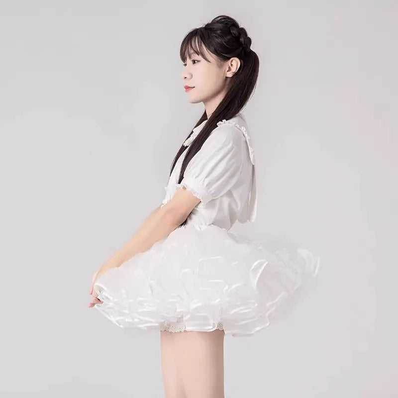 逸斓汀雨 - 多蓬度 狗短飞天款 无骨软纱裙撑 · 款式 06 - 细节图 8