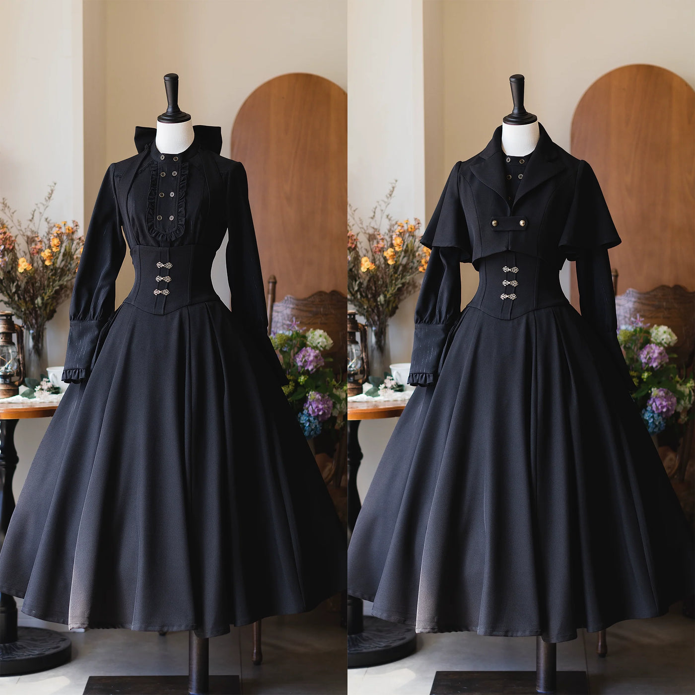 Forest Wardrobe - Vintage Lolita Fishbone Halter SK - Autumn Jacket SK Skirt