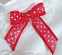 High-Gloss Japanese-Style Polka-Dot Bow