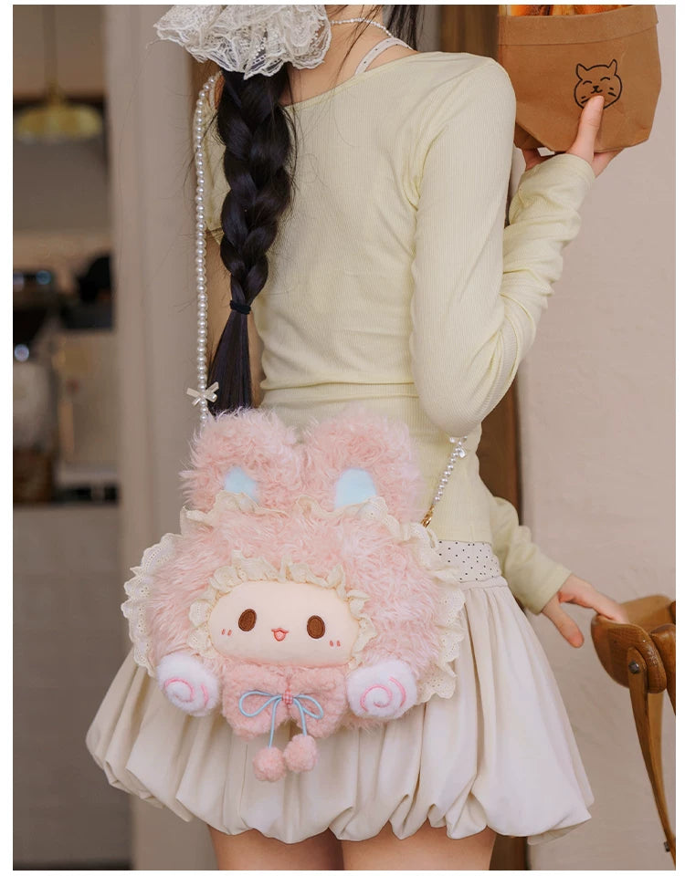 LambGuli - Rubitu Big-Face - Plush Bags and Backpacks with Character Face Motifs