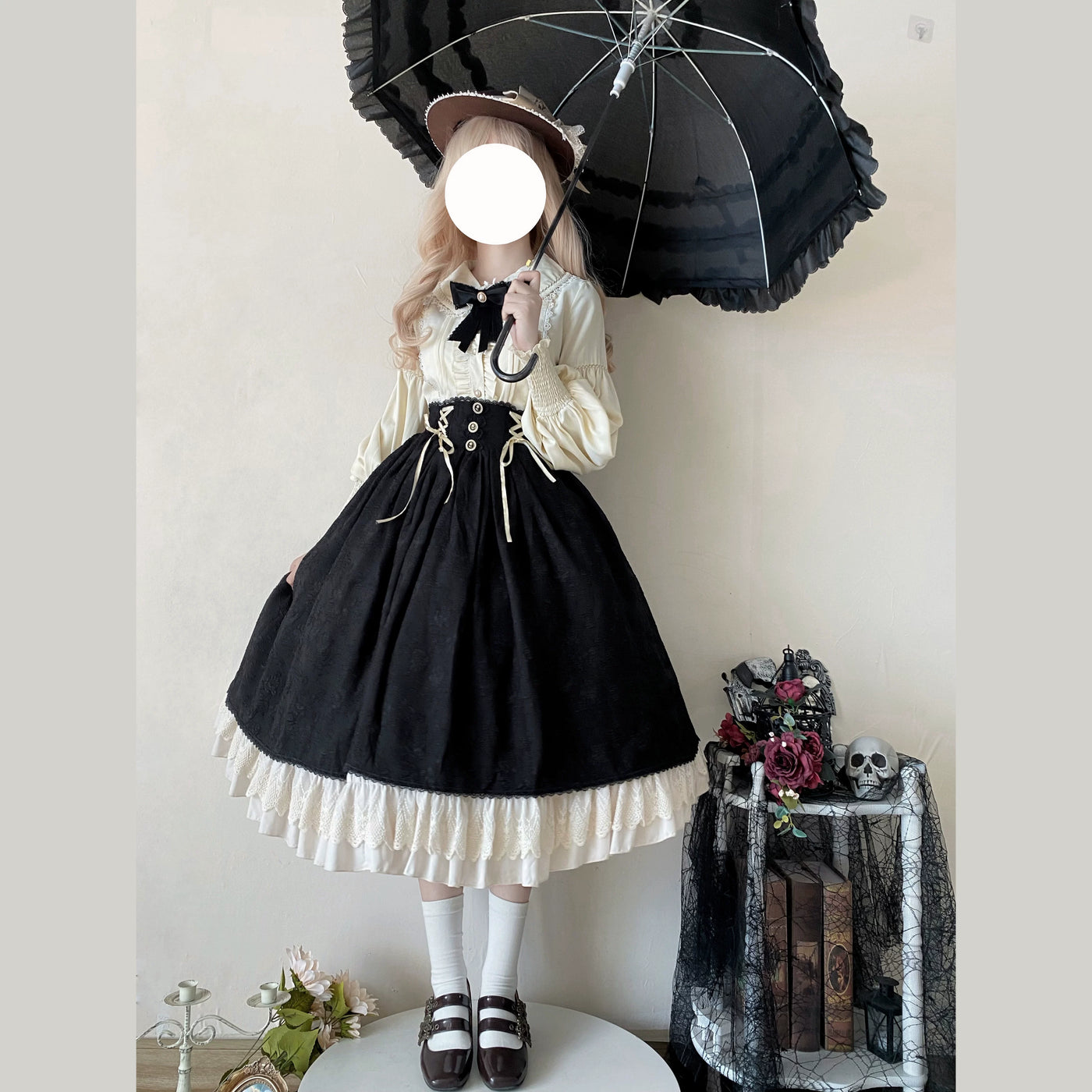 Dimeng Fenshi doll-collar leg-of-mutton sleeve Lolita blouse - view 3