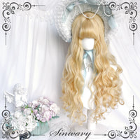 Sinwavy - Whisper - Short Curly Fringe Wig - Platinum Blonde