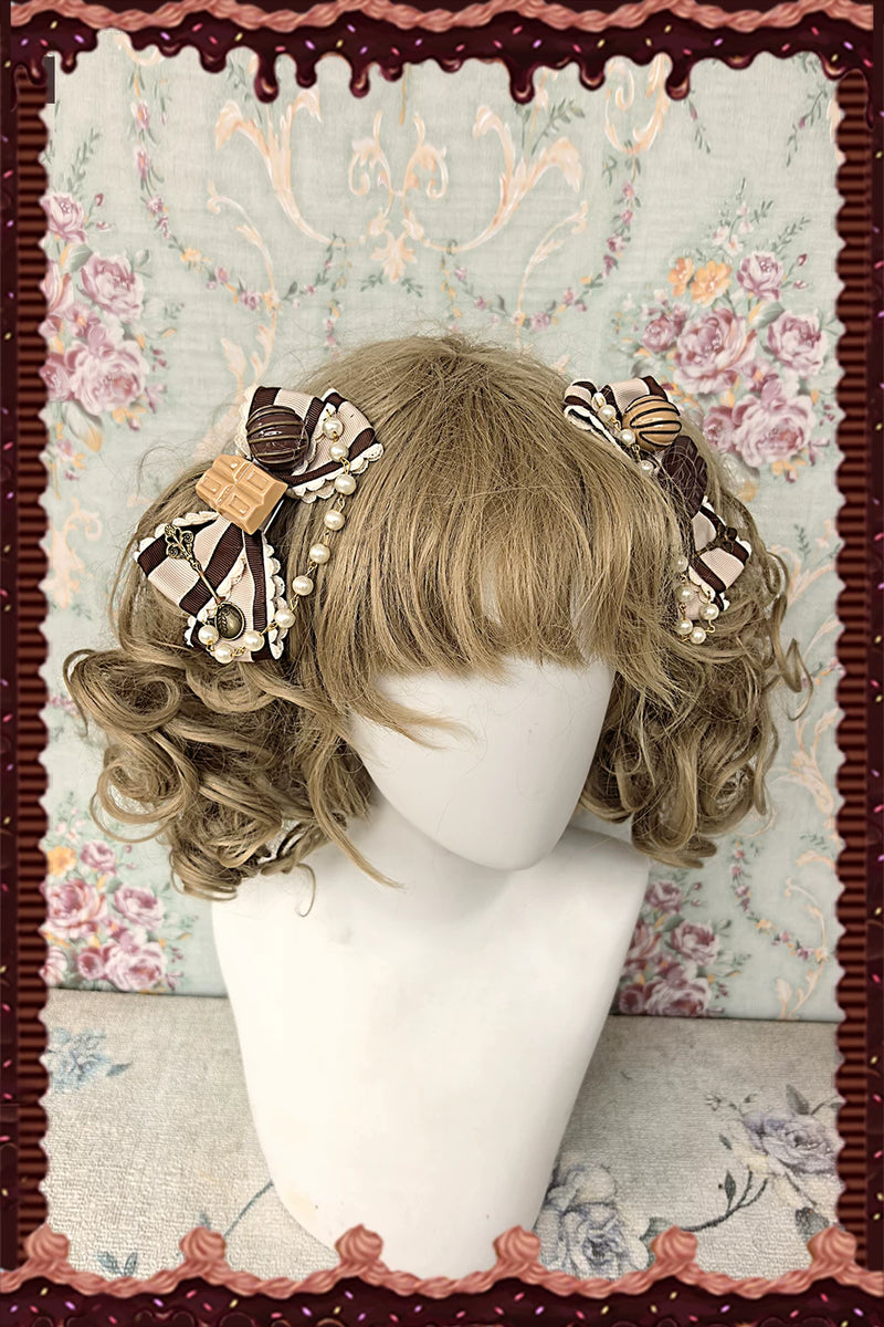 Infanta - Chocolate Carousel - Cotton Sateen Suspender Dress