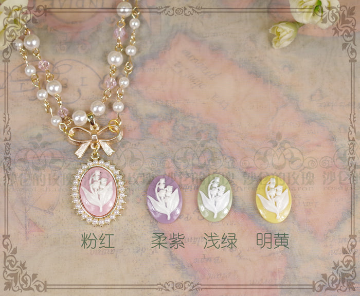 Rose of Sharon - Retro Lolita Necklace 4 Colors - Neckwear