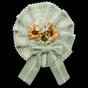 Taille unique / Broche Fleur Double Usage Vert Clair