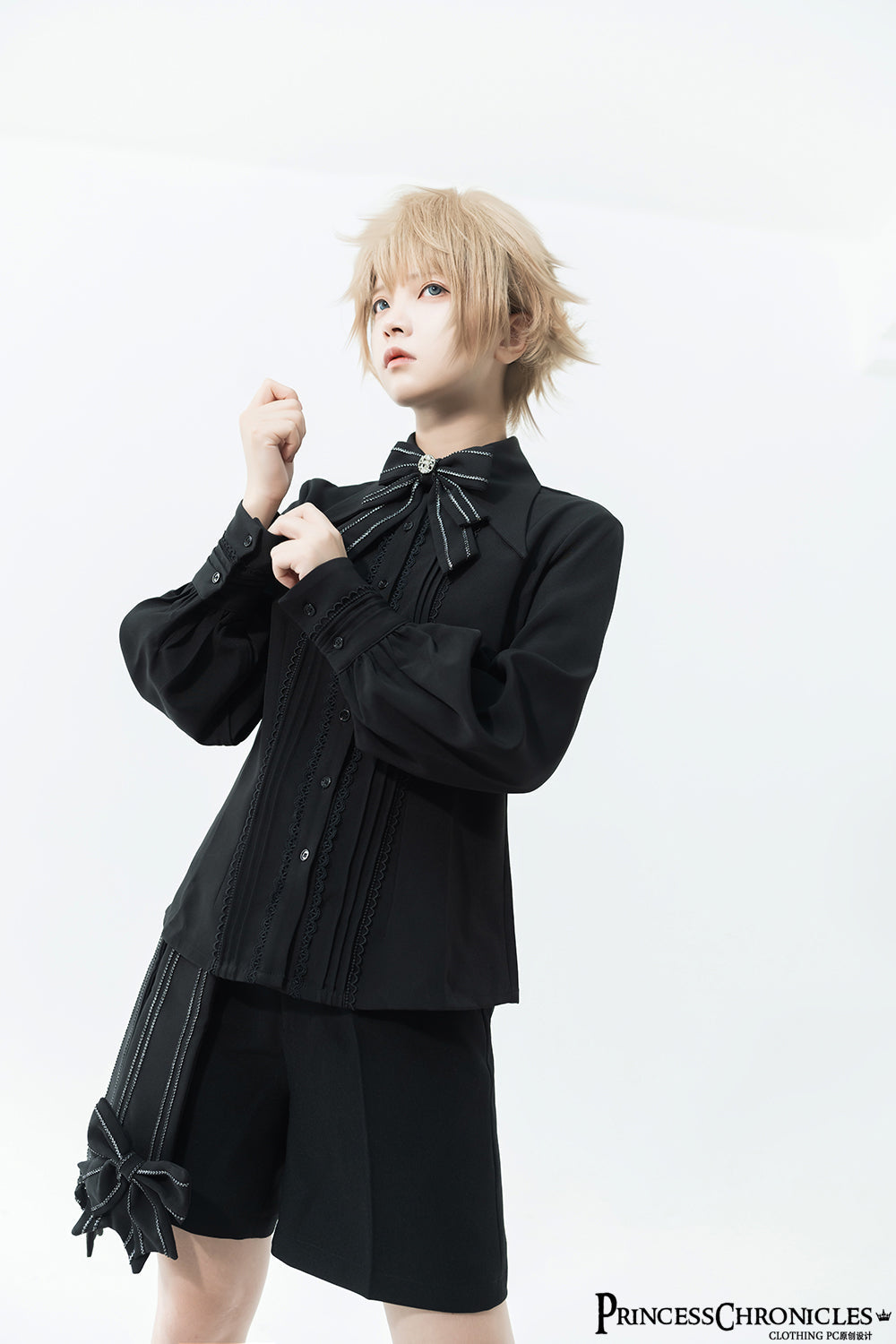 Princess Chronicles - ShenYao - Ouji Vintage Lolita Black Bow Shorts
