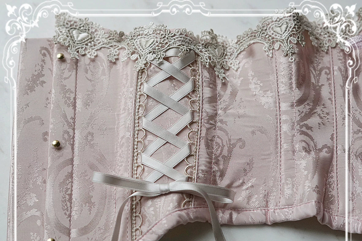 Krad Lanrete - Mary's Portrait - Short Waist Corset with Side Lacing