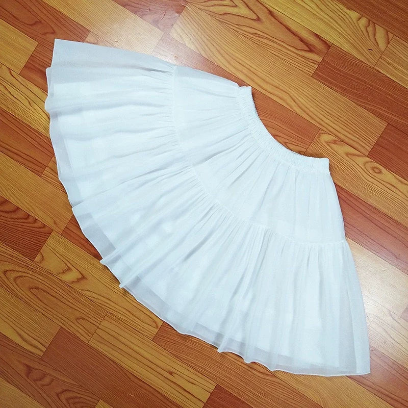 Krncrlo - Adjustable Lolita Hoop Puffy - Petticoat, 17.7" (45 cm) Petticoat