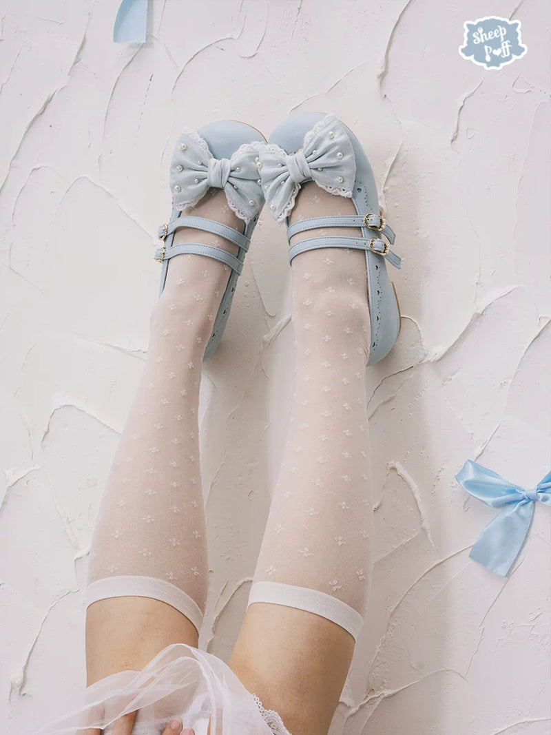 sheeppuff Pearl Sugar Mary Jane Shoes