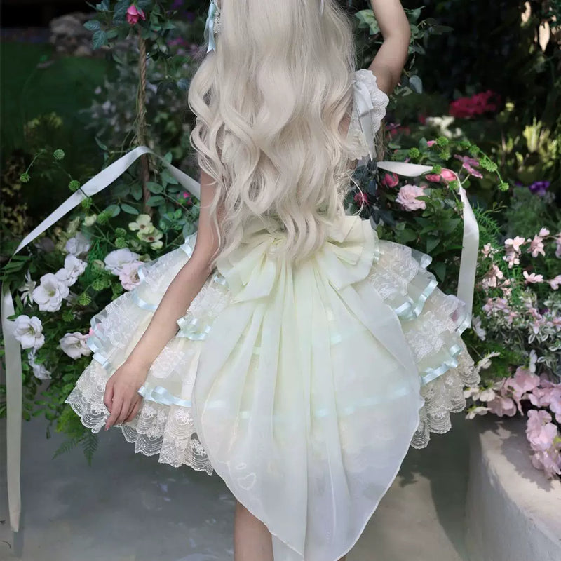 Hanguliang Rose Feather Spin Ballet JSK
