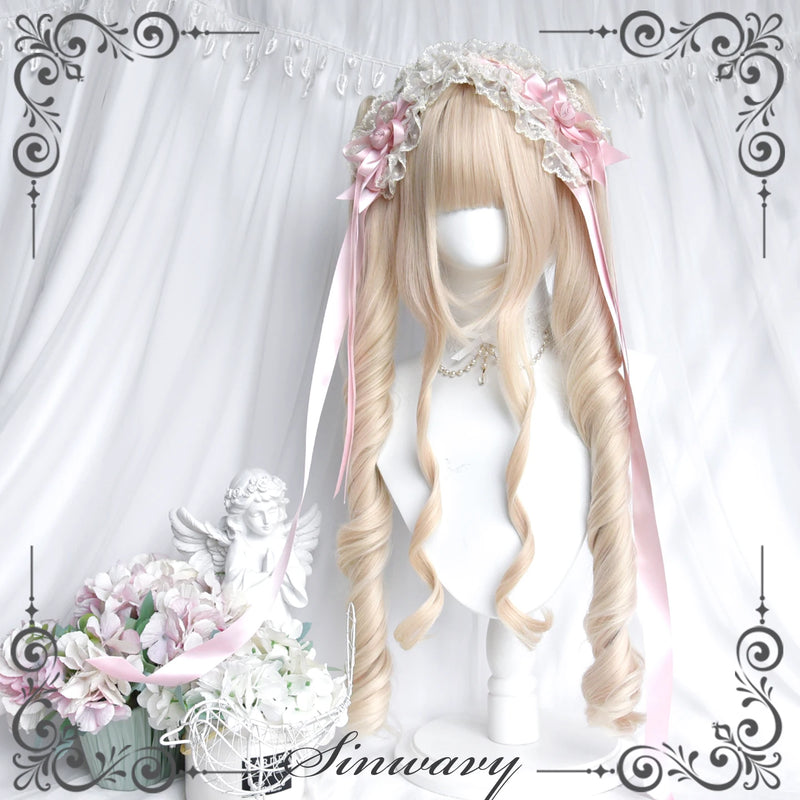 Lolita Roman-curl wig with twin ponytails - view 6