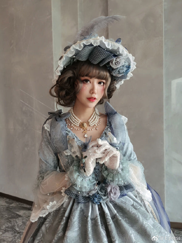 Rose of Sharon - Classic Lolita Tiered Pearl Chain - Neckwear