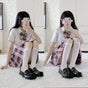 1 pair white (short) + 1 pair white (long) / Thin velvet version