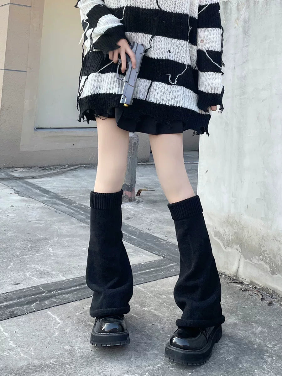 Floral Milk Cat - Y2K Subculture - Flared Leg Warmers in Knit, Lace and Sheer Styles