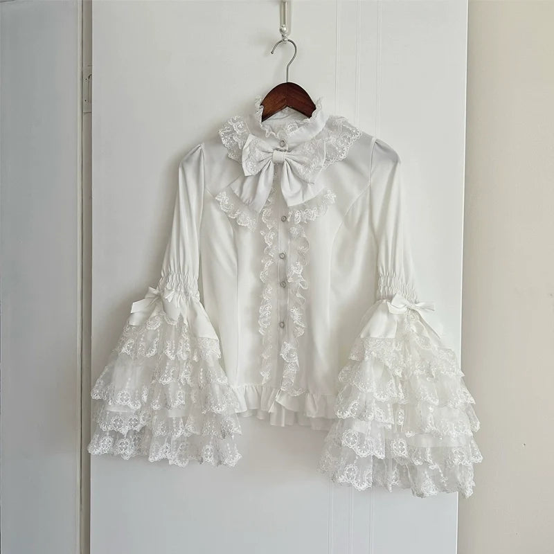 Love and Heart Palpitations - Sweet Wedding Lolita JSK Dress, Pearl and Lace Accents (L M S) 39974:648650