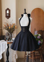 S / Jupe Halter uniquement - Version courte noire