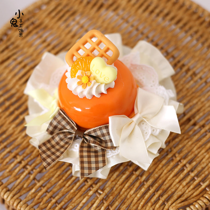 Xiaogui - Sweet Cake - Kawaii Lolita Hairpin Cake Flower Pill Headdress