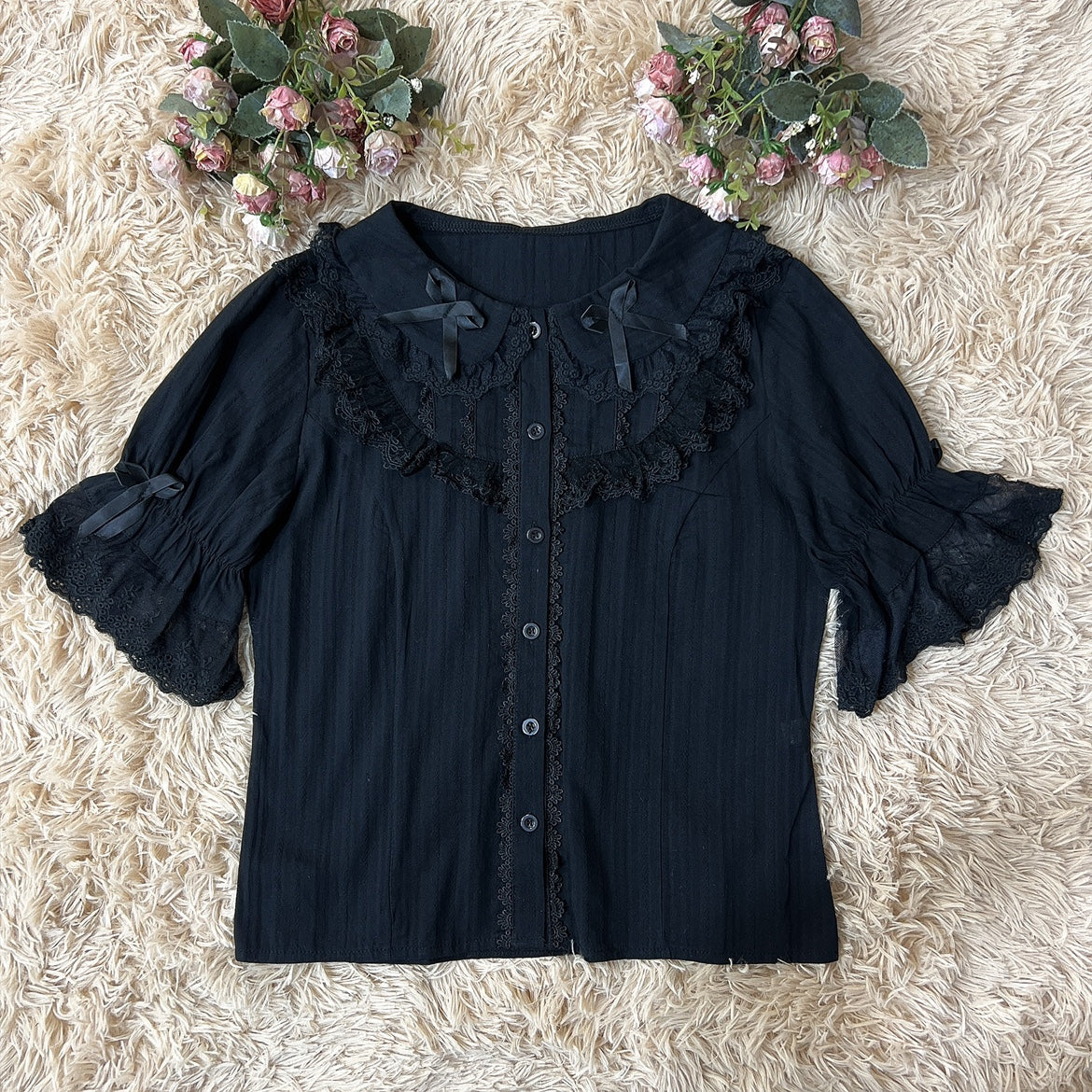 DMFS Lolita - Summer Short Sleeve Cotton Lolita - Blouse Innerwear