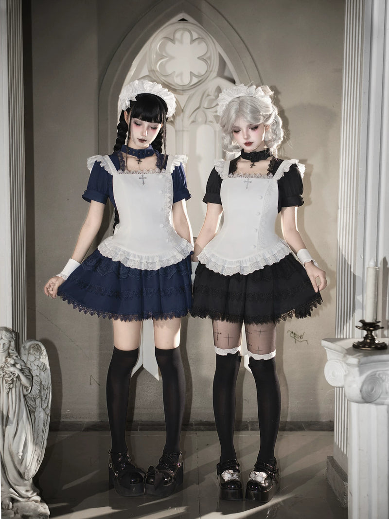 With PUJI - Tsukino Apron - Lolita Apron detail view 3
