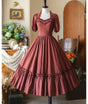 Robe rouge rétro / S / En stock