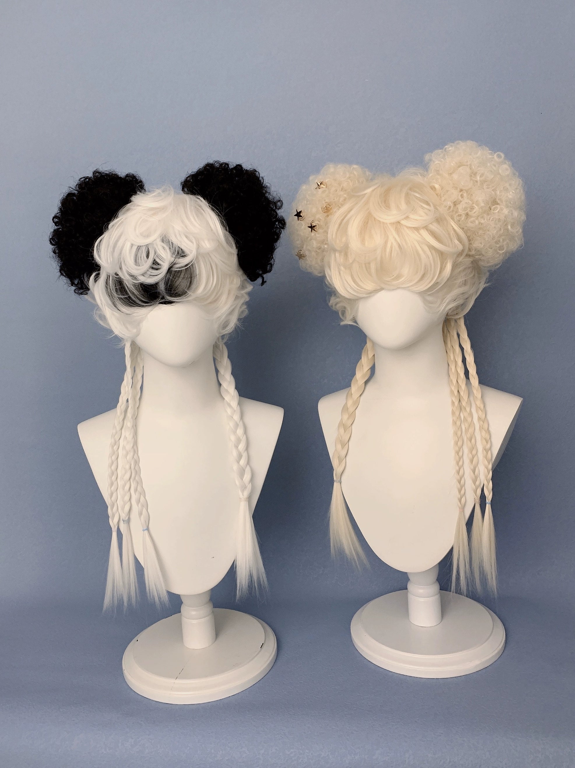 Spot MONKEEP Monkey Bajia, Phantom Circus - Bear Small Curly Hair Short Curly Dough Tiger Clip, Original Wig