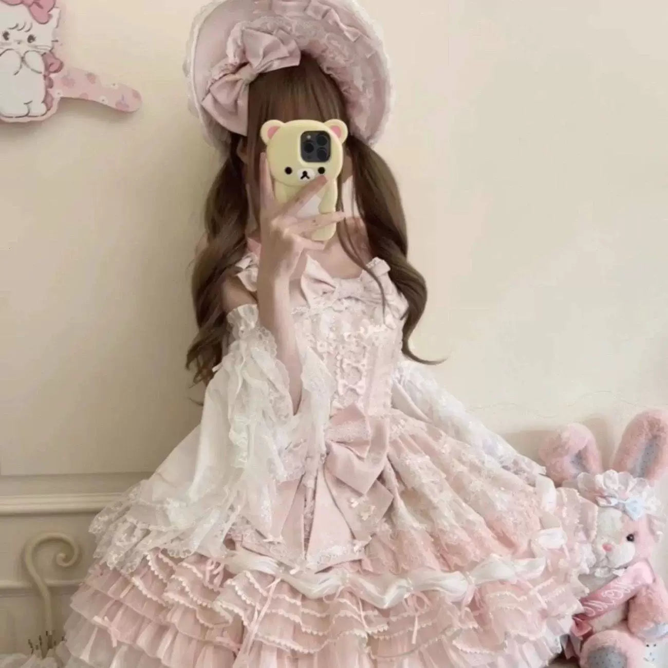 Sweetheart Dream Machine - Flower Wedding - Embroidered JSK with a Tiered Lace Skirt