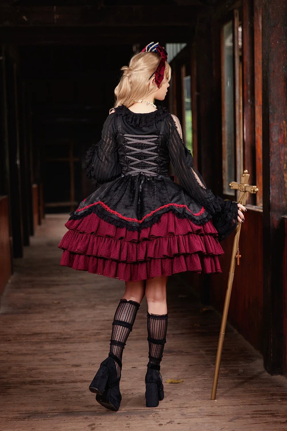 Infanta - Pearl Box - Classic Lolita JSK, Bustle Back Hem