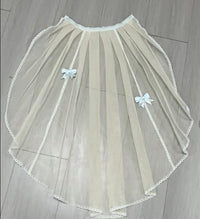 Zhijinyuan - Shimmering Gift Box - Headwear, Tulle Trains and Chokers - Blue / Candy Mix Tulle Train / One Size