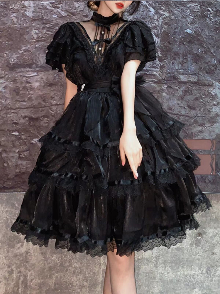 Your Princess - Castle Night - Dark Themed Gothic Lolita OP