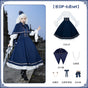 Long OP 6-piece set (long OP + cape + shoulder chain + brooch + navy bow tie + headpiece) Early stock / S
