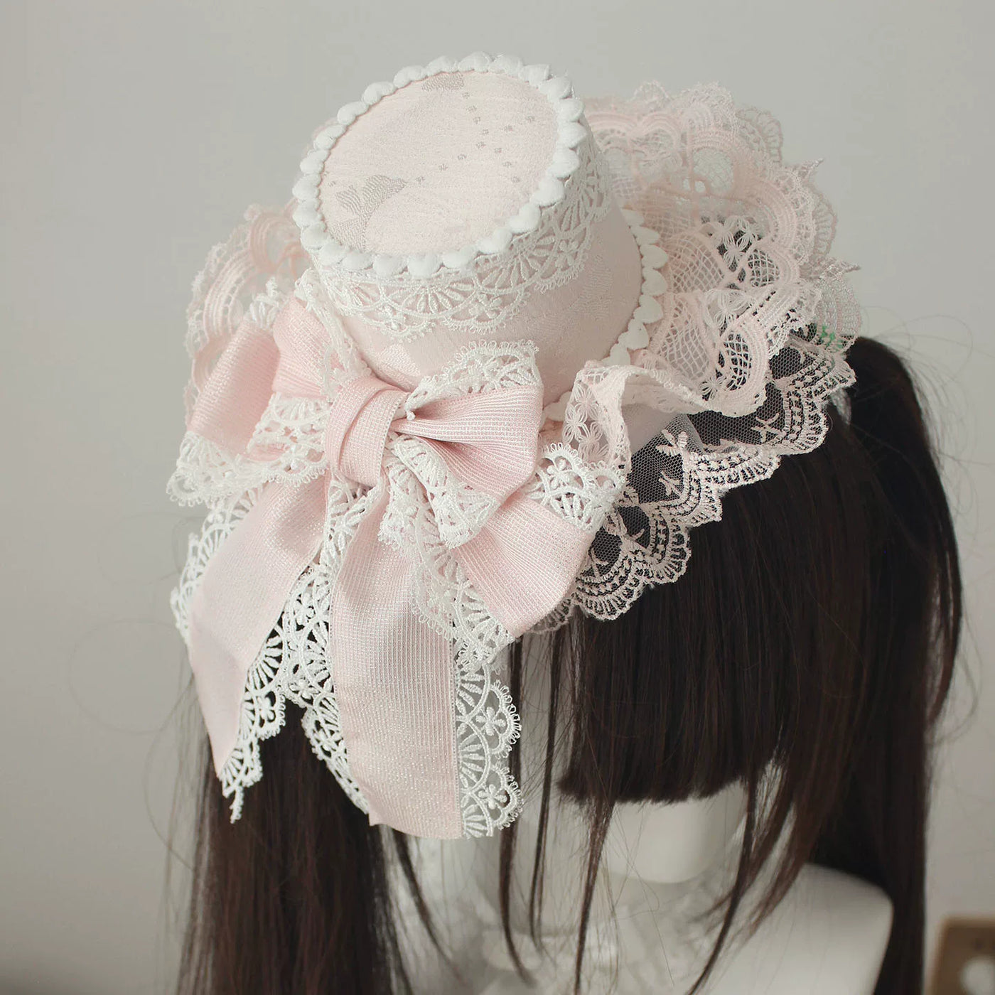 Deer Girl Handmade - Lace Veil Collection - Top Hats, KC, Arm Sleeves, Hanamaru, Headbands and Bonnets with Tulle