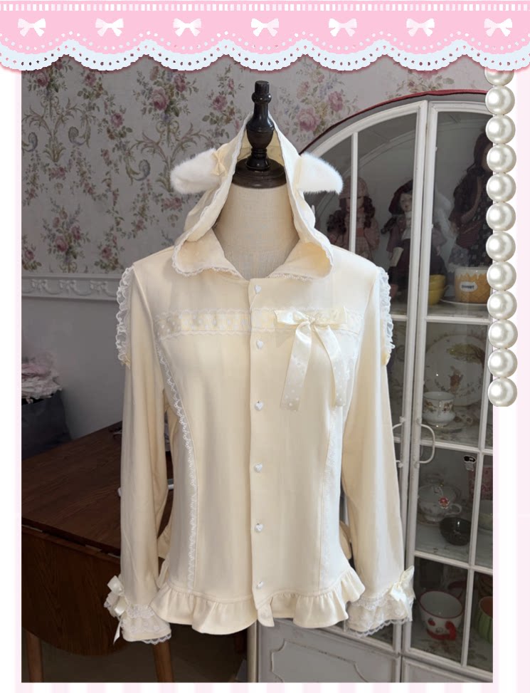 Galette Bunny — Bunny-Ear Gift Long-Sleeve Hooded Jacket