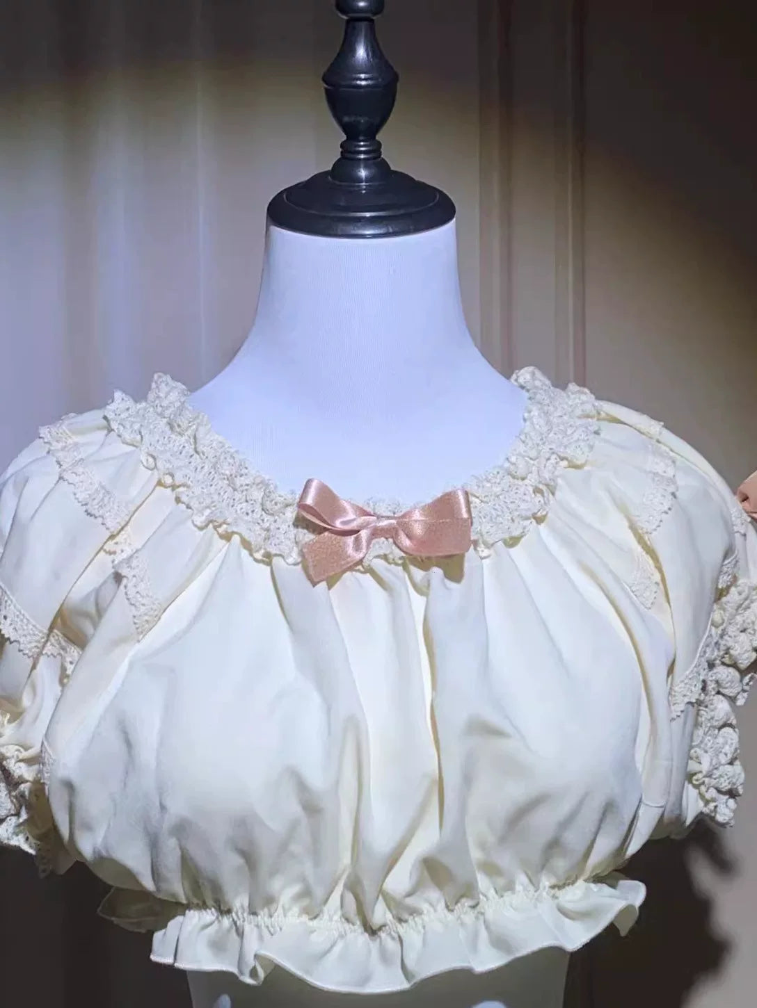 Sweetheart Dream Machine - Bow Pleat - Short-sleeve Lolita princess dress with layered bows