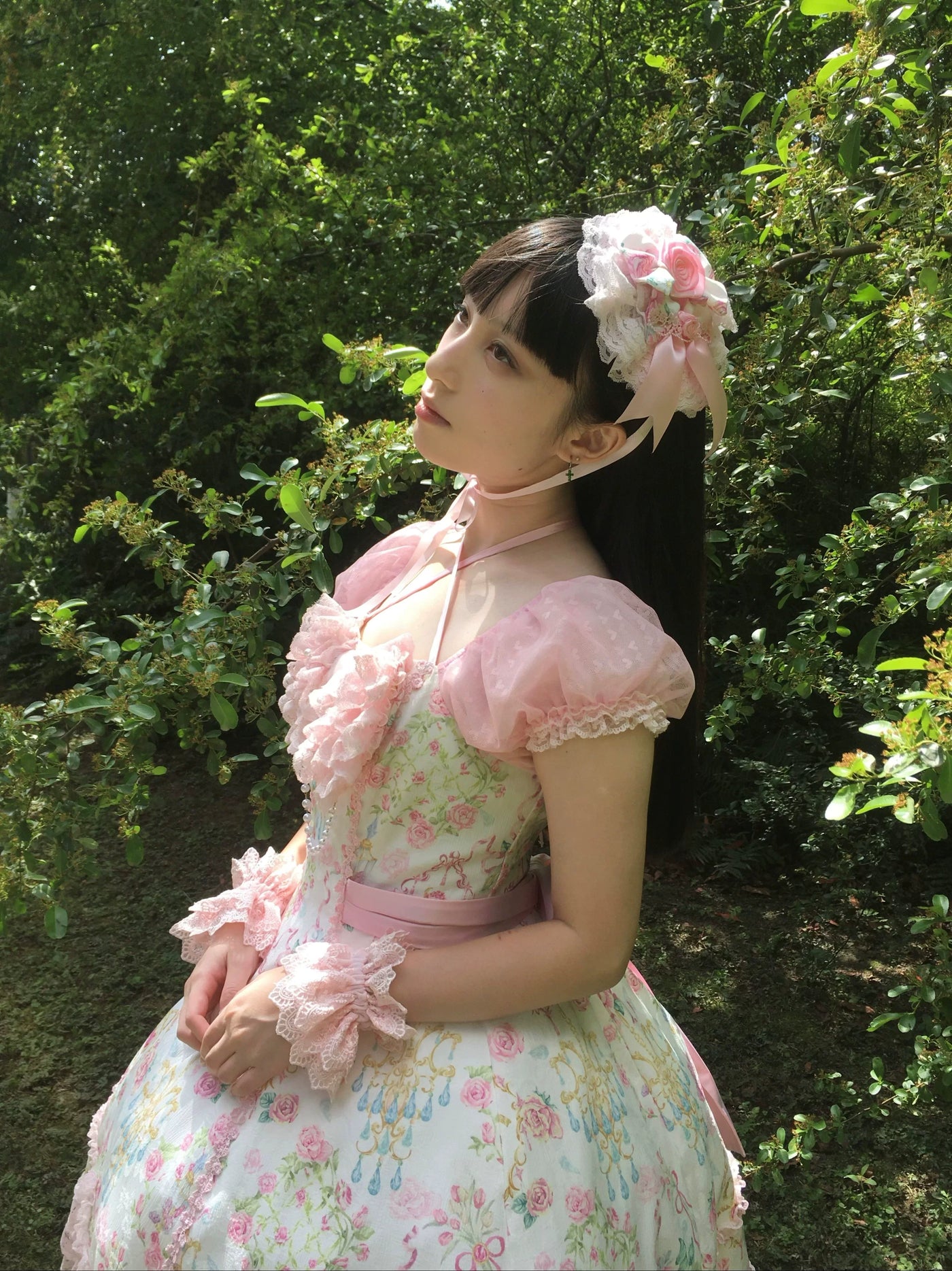 Tata Long Ear - Spring 2025 Floral Wall - JSK and OP Dresses with Tiered Lace Hems