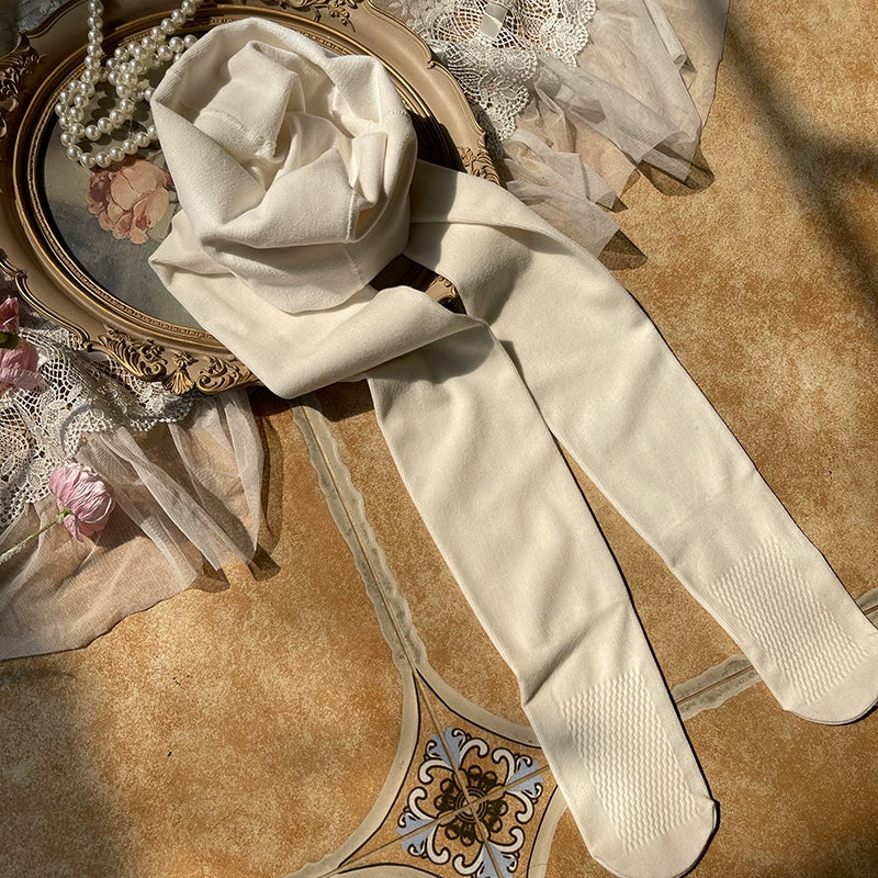 Sock Noble fine vertical-stripe tights in grey and black shown in flat-lay coordinate images.