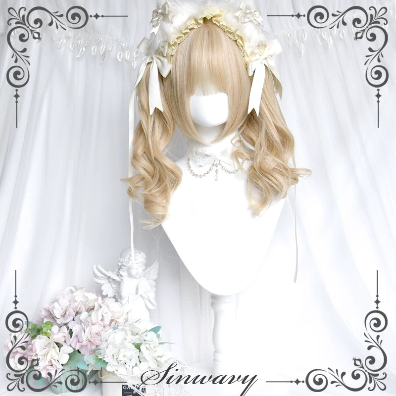 Sinwavy pearl-beige twin ponytail wig - view 5