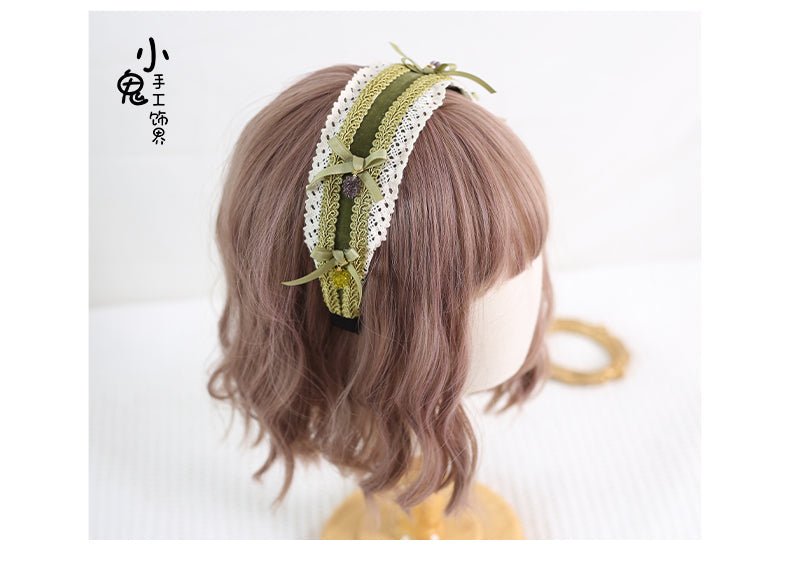 Xiaogui - Grapery Lolita Earring Necklace - Lolita Accessory Headwear