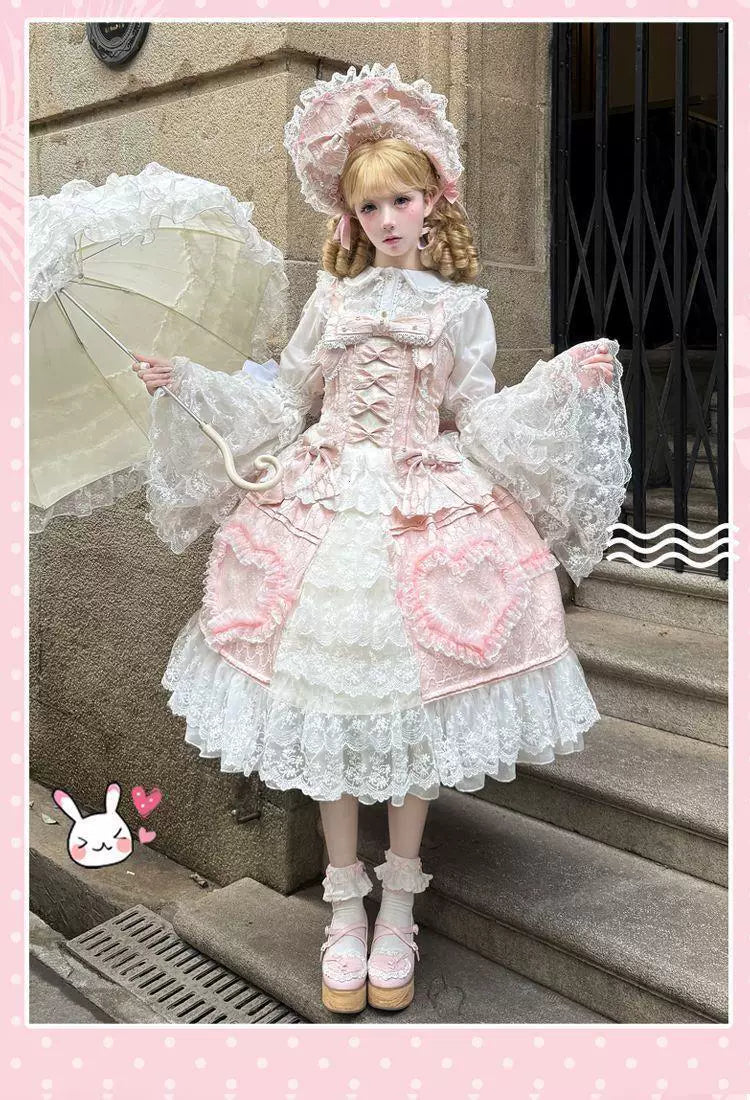 Sweetheart Dream Machine - Doll Inspired - Ornate JSK Dress with Layered Lace