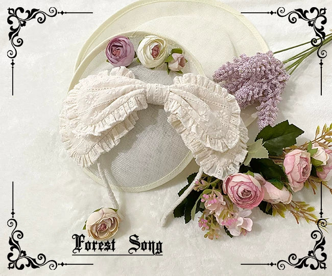 【Forest Song】头饰KC 现货-致特蕾莎 全绣花Lolita