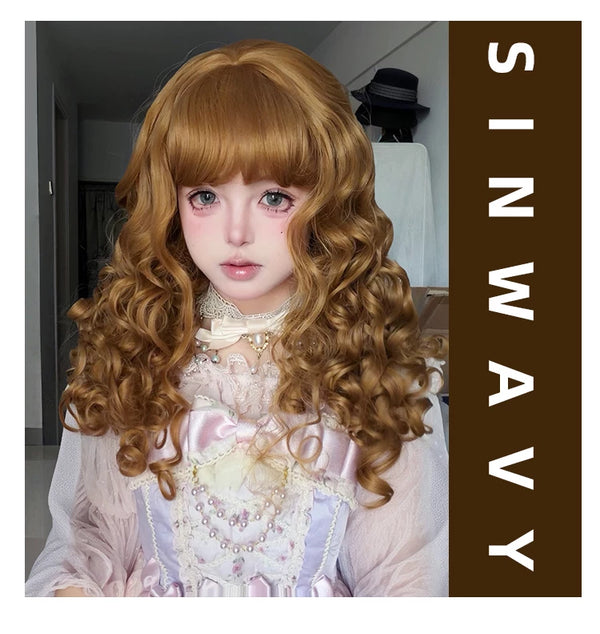 Sinwavy Puff golden brown doll curl wig - additional view 1