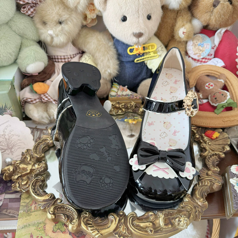 Kitten Toast – Cat Paw Party 3.0 – Bow Mary Jane Shoes in Black - 2.5 cm Heel — product photo 13