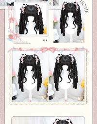 Dalao Home - Manhe - Roman Curl Short Full Wig - Manhe Black Tea