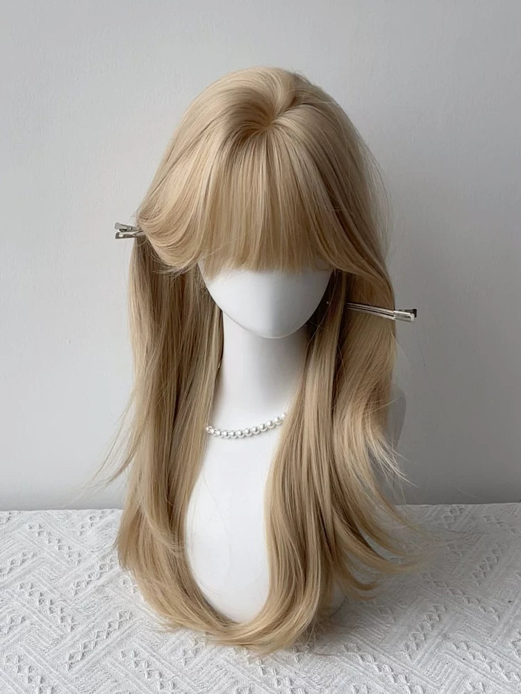 Kunkun Fish platinum long straight full wig - view 5
