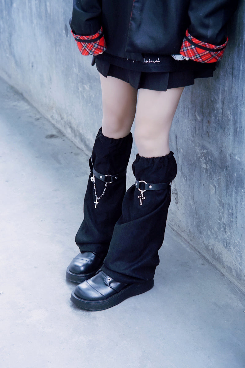 Strange Sugar - Handmade Suede Leather Buckle - Gothic Leg Cover Other Surprise