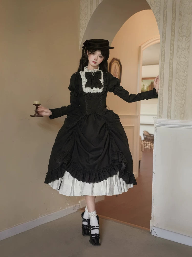 With PUJI - Fog City Time Difference - Classic Lolita SK & Blouse Suit detail view 3
