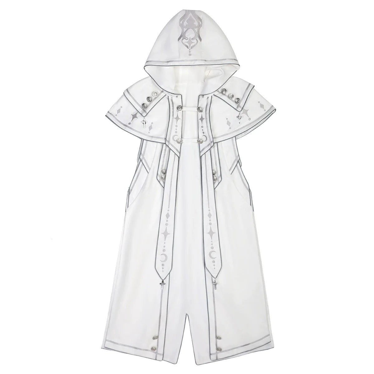 Cornfield Lolita - Cyber-Lolita Techwear - Ouji Lolita set with star-and-moon embroidery